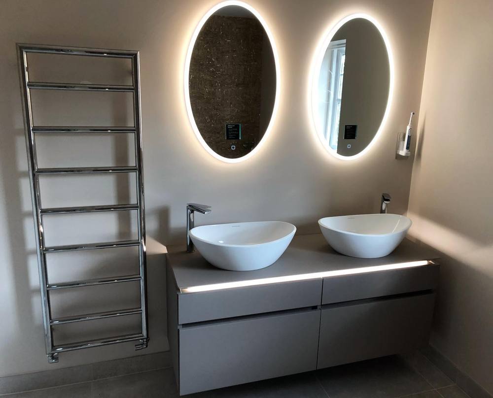 Double vanity install, Essex